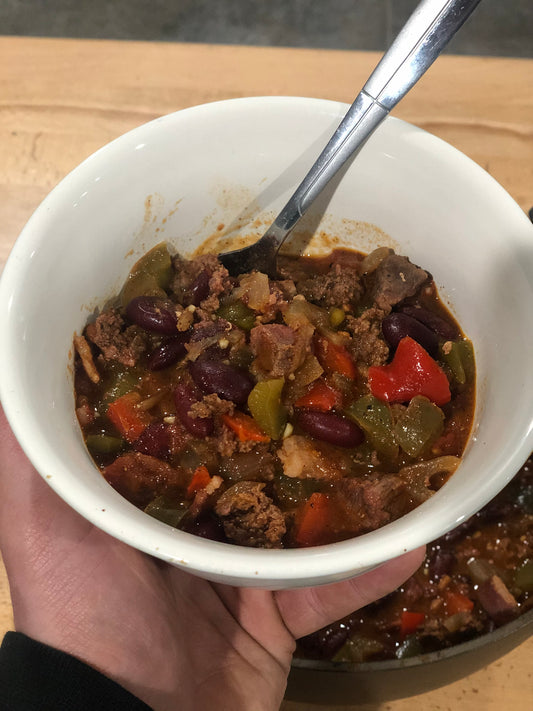 "Over the Top" Smoked Wagyu Chili