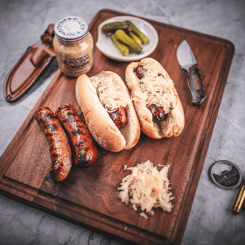 Wagyu Bacon Cheeseburger Bratwurst - KC Cattle Company