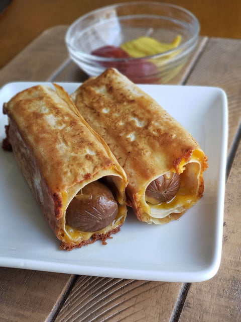 Keto-Friendly Wagyu Cheesy Hot Dog Roll Ups