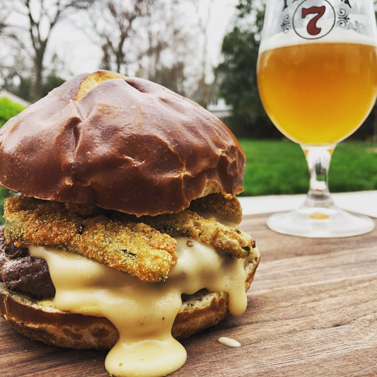 Beer Cheese Wagyu Burger