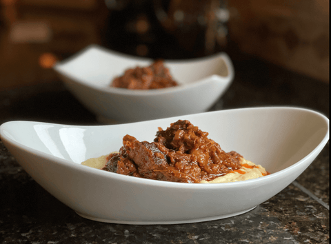 Wagyu Osso Buco with Cheese Polenta