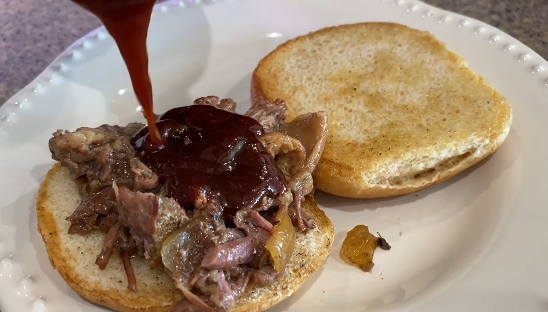 Wagyu Bone-In Arm Roast Pulled Beef Sandwiches (VIDEO)