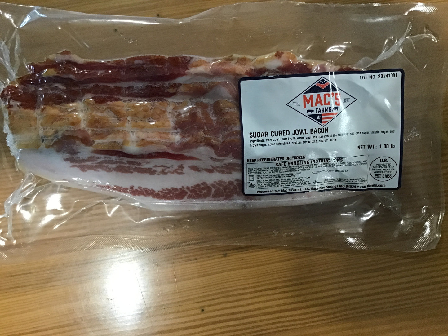 Mac’s farms jowl bacon