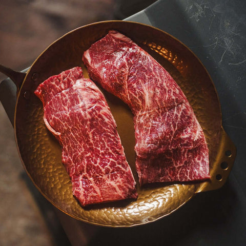 Wagyu Flat Iron Steak Cast Iron