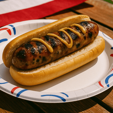 Red, White, and BOOM Berkshire Pork Brat Box