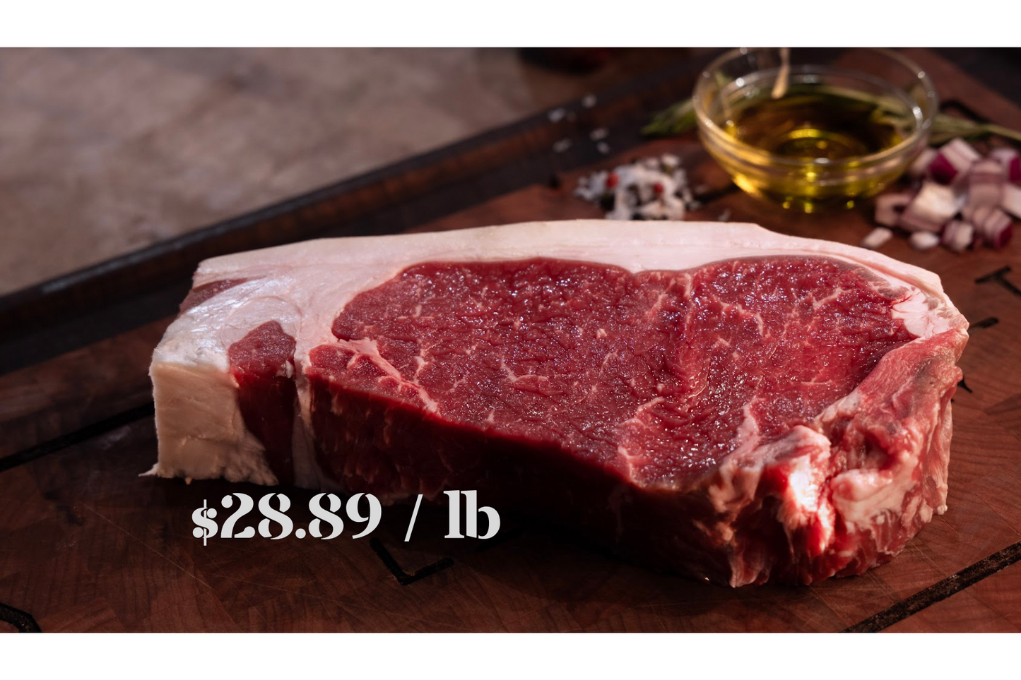 4 Pack - Black Angus New York Strip Steaks