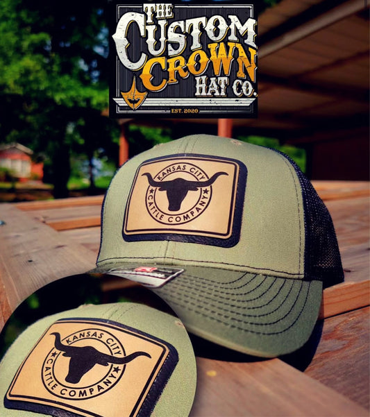 KC Cattle Custom Crown Hats