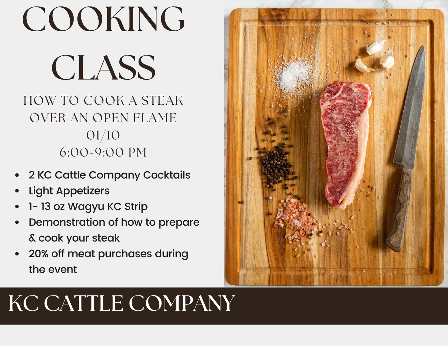 Cooking Class- How to Cook a Steak Over an Open Flame