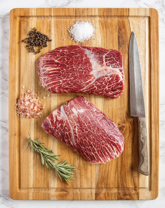 Wagyu Flat Iron steak from KC Cattle Co