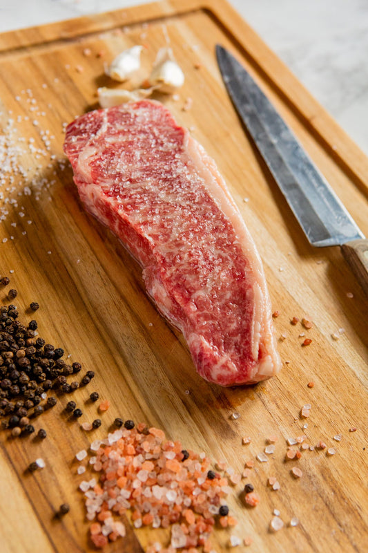 wagyu kansas city or new york strip steak